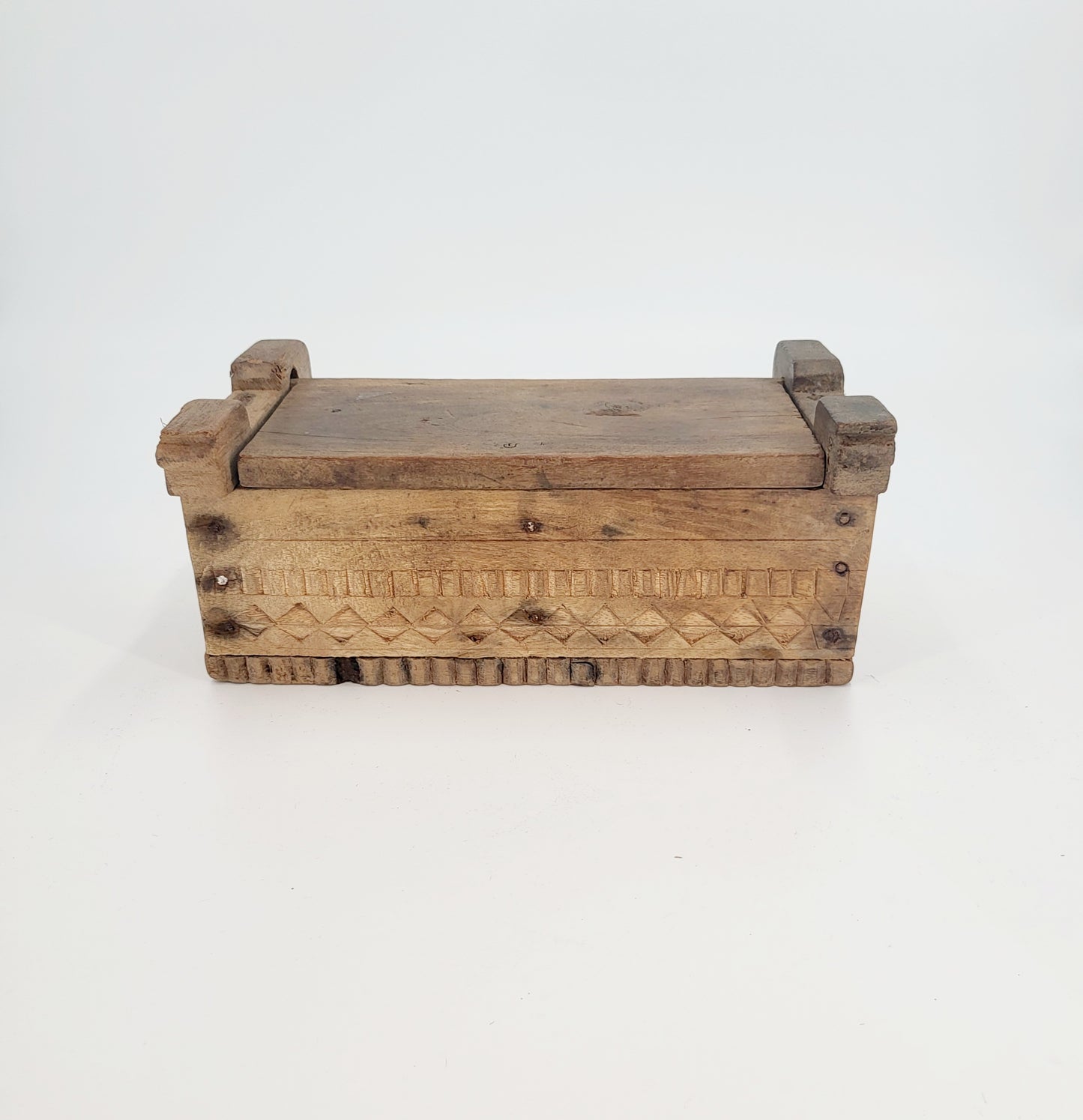 Indian hand carved key box